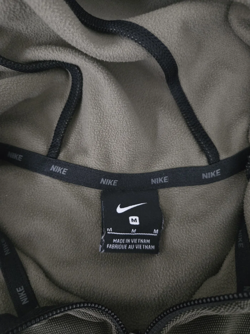 Nike Olive Green Full-Zip Hoodie